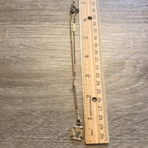 Antique vintage gold Maltese cross necklace